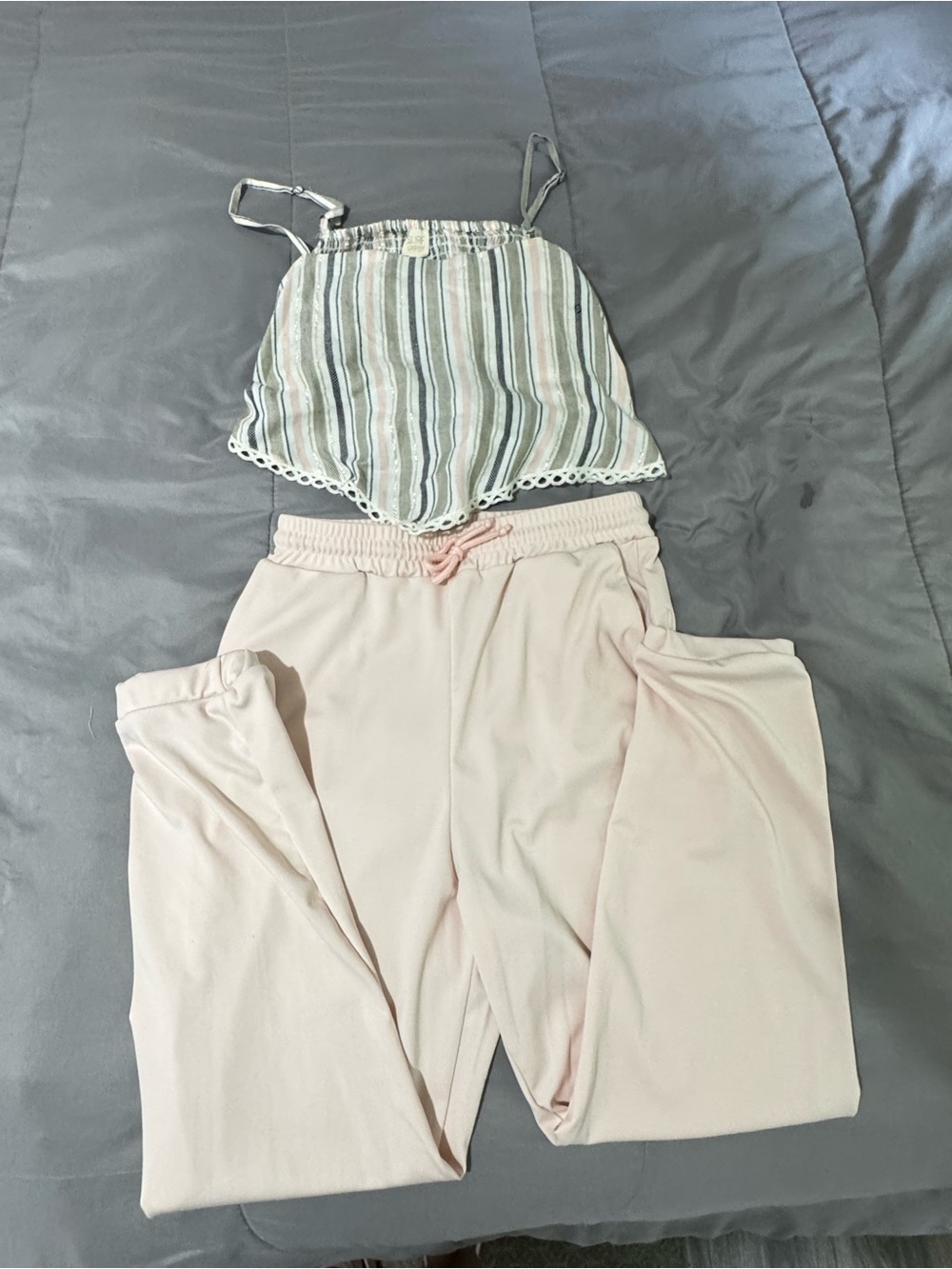Surf Gypsy Pale Pink top and pant SHEIN bundle